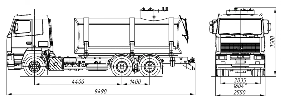 食品液体运输罐车 AЦВ 4680G4-20