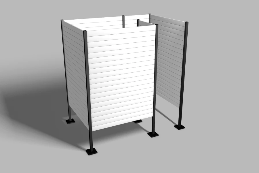 Polymer Sand Composite Changing Room Cabin with Metal Frame