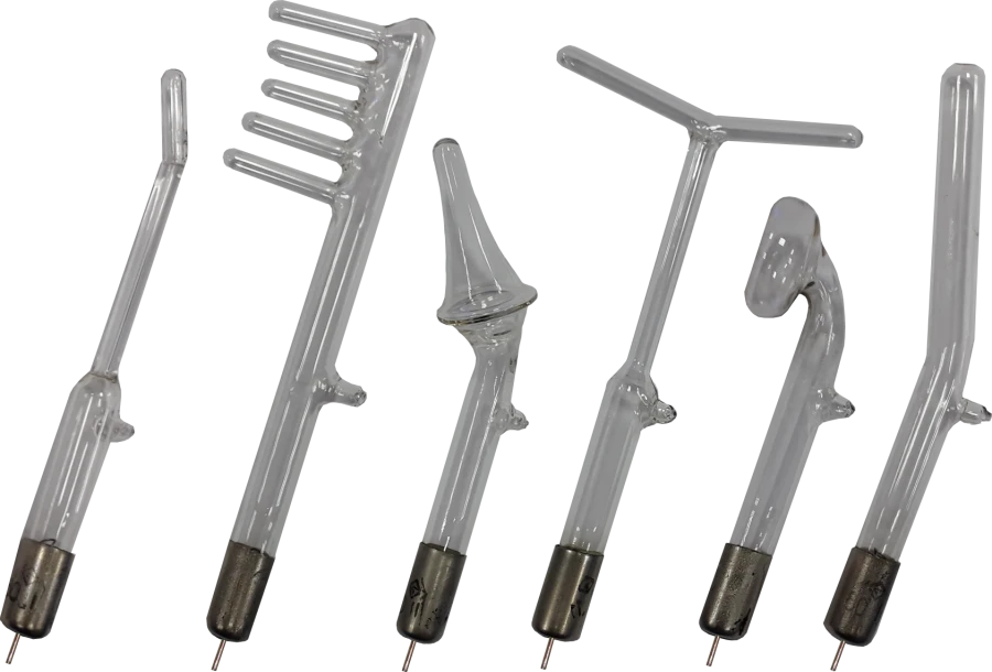 Glass-Crowned Discharge Electrode for Ultra-Thin Medical Device