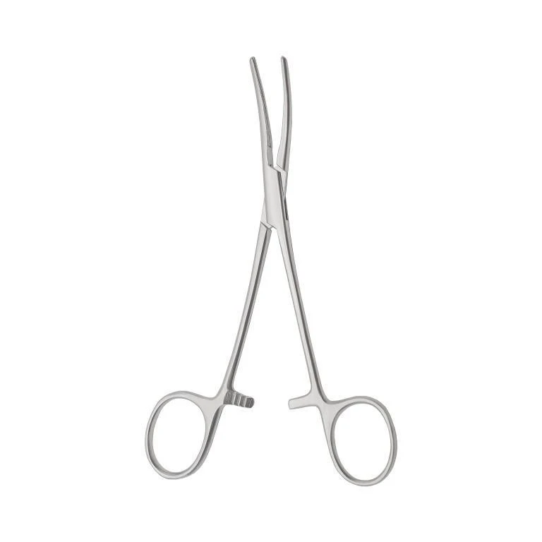 Curved Hemostatic Clamp with atraumatic serration, 160 mm - TZ-01-290-16