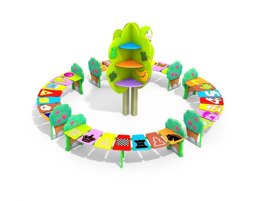 Entrance Group for Parents with Radius Benches - Model DOU 1.05