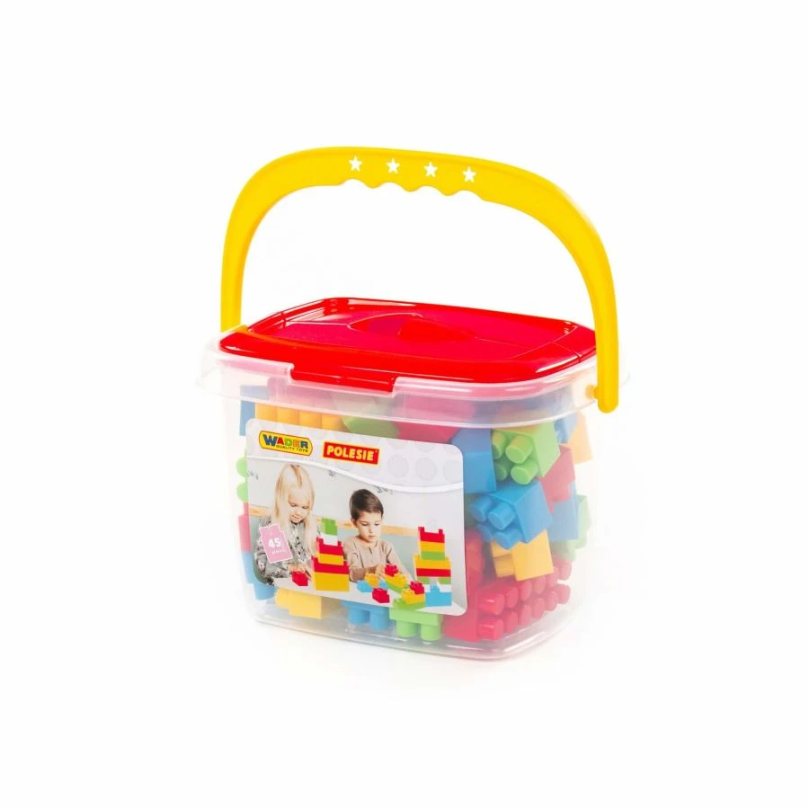 Builder Construction Set with 45 Colorful Pieces for Kids" 41845
