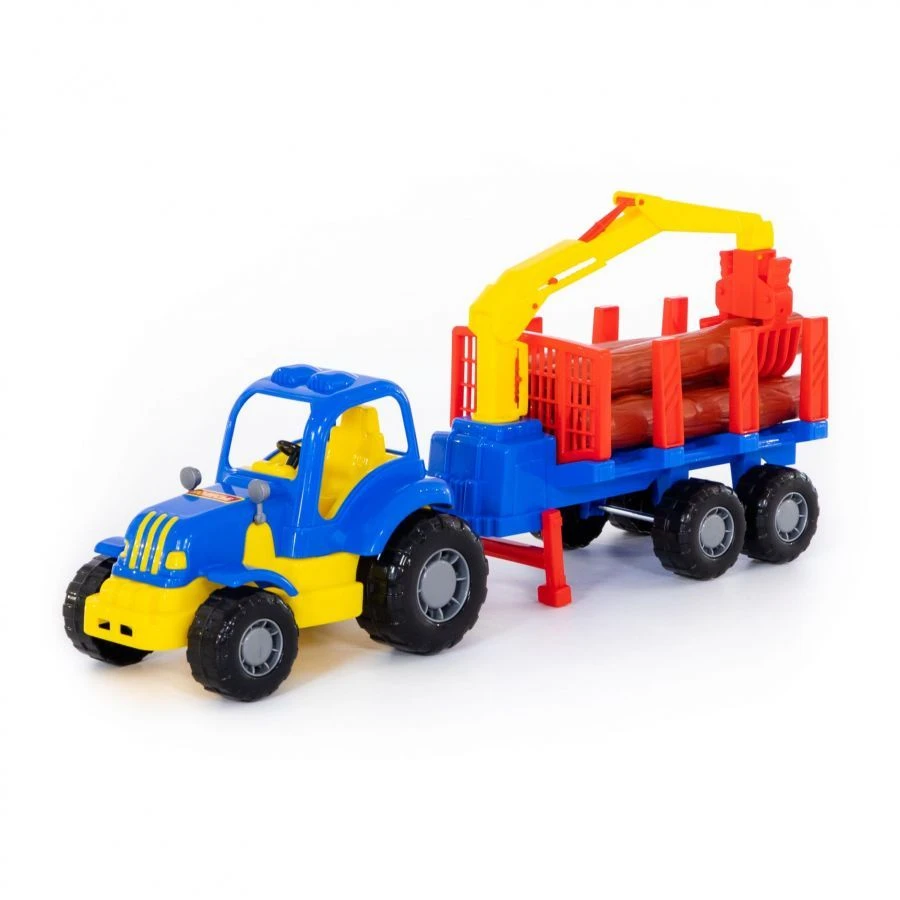 Heavy-Duty Tractor with Log Trailer "Krepysh" Model 44815