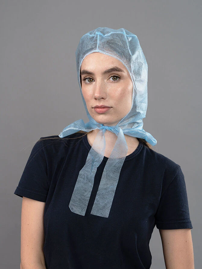 Protective Cap Helmet for Individual Contamination Prevention from Spunbond Material