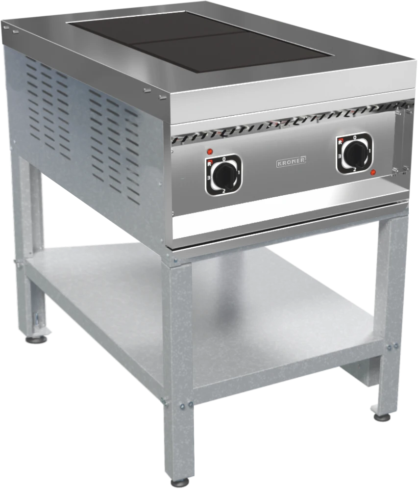 Electric Cooking Plate KEP-2P-02 (2 Burners, Stainless Steel)