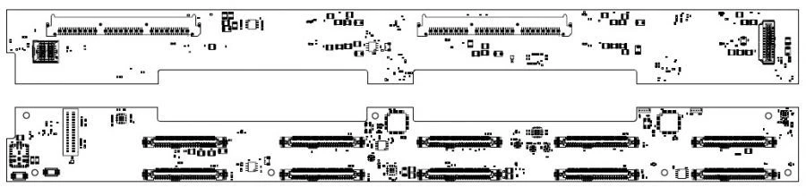 Front Connection Board for 10 SFF Drives YADR.469555.032