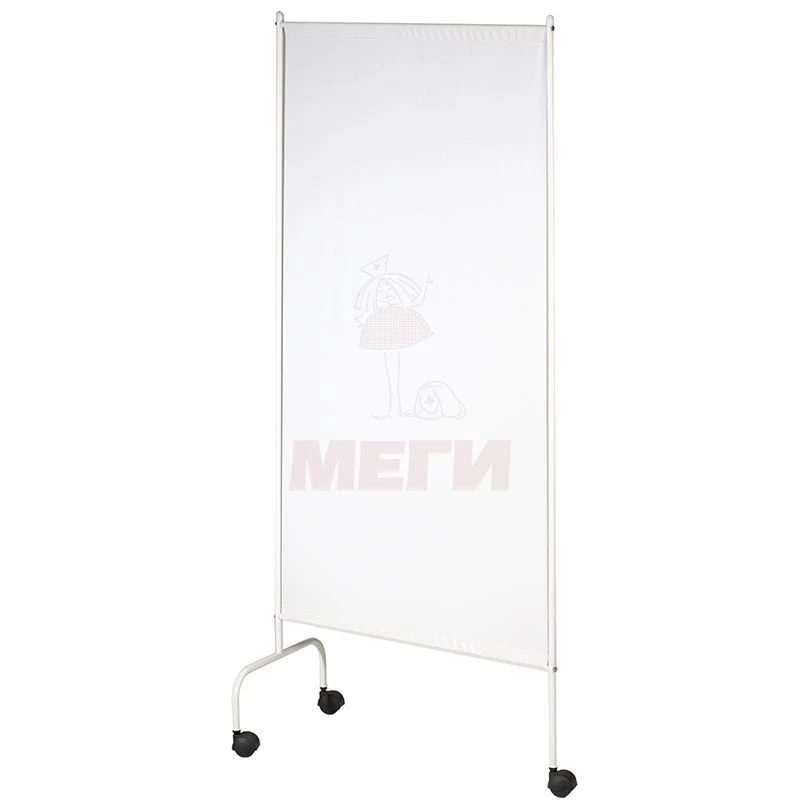Medical Screen on Wheels, Single Section (MSK-302)