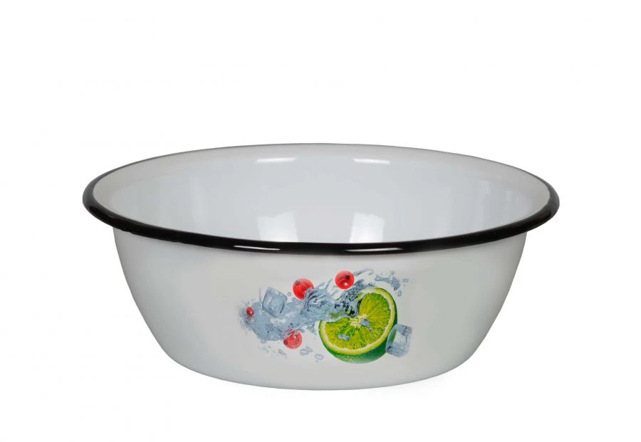 Enamelled Steel Bowl for Cold Dishes - 1.5L