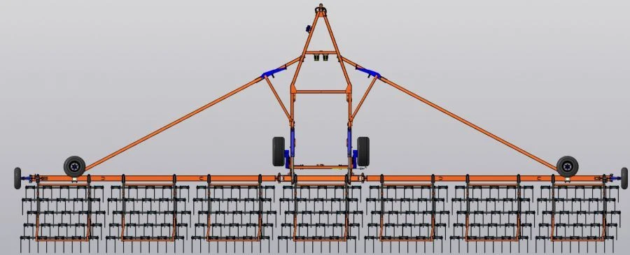 Hydraulic Tooth Harrow BZ-21 for Soil Preparation