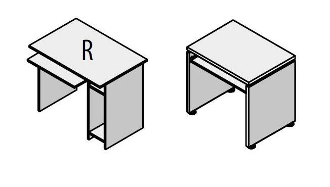 Office Computer Desk - Wooden Frame Series Work, Blitz, Agat, Rio Base, Gamma, and More