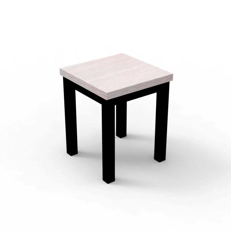Square Metal Frame Stool with Powder Coating