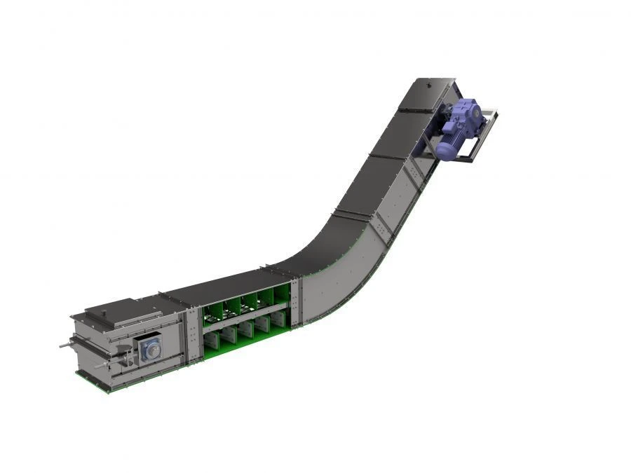 Inclined Hollow Scraper Conveyor KSVPN for Grain Transport