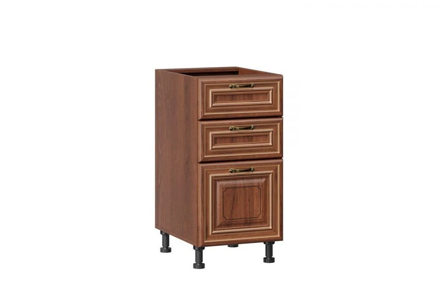 Classic 3-Drawer Facade Country LD 245070.000 in Noce Tavolato