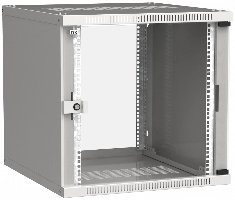 LINEA WE 9U Wall-Mounted Rack Cabinet with Glass Door - LWE3-09U66-GF