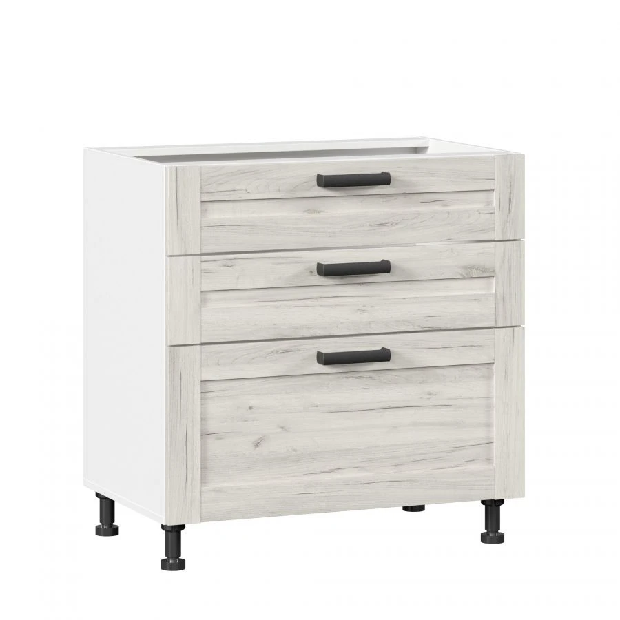 Kitchen Cabinet Facade Set with 3 Drawers 800mm - Vinchenza LD.234850.000