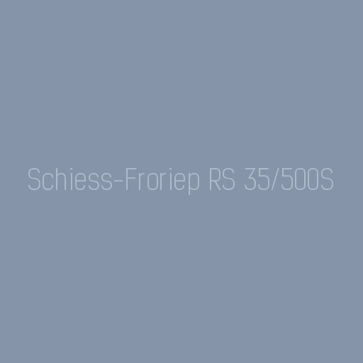 Upgrade of Schiess-Froriep RS 35/500S Gear Hobbing Machine