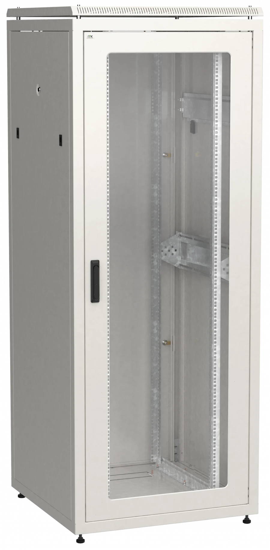 ITK LINEA N 42U Glass Front Double Door Metal Rack 800x800mm