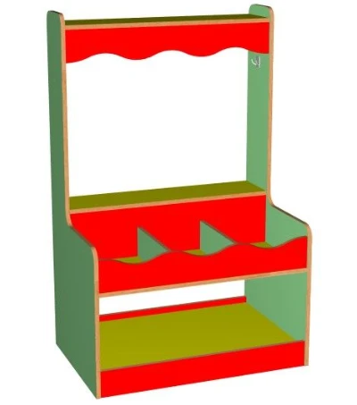 Children's Wooden Store Counter