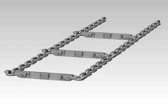 Complete CSK-9 Scraper Chain for Conveyors