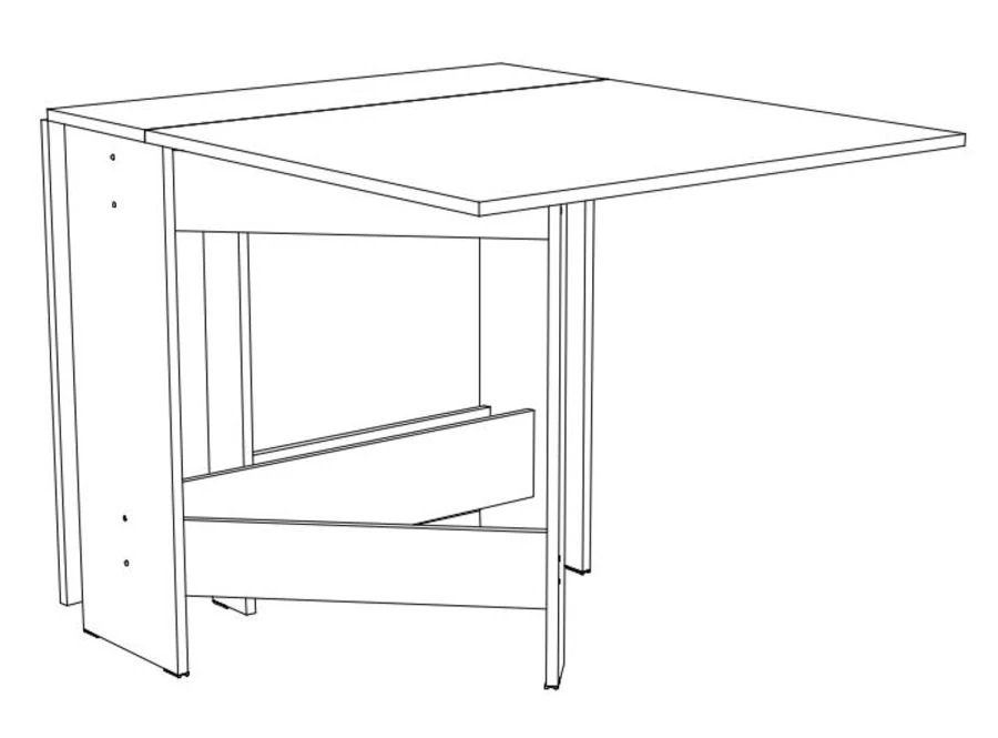 Folding Table for Space Efficiency