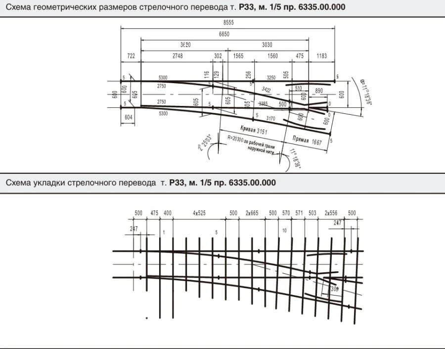 R33 Type Point Switch 1/4 Gauge 600mm (6335.000.00/-01)