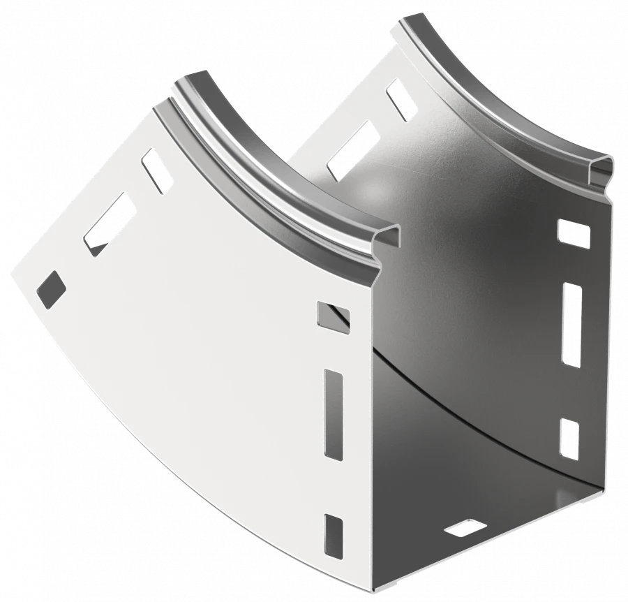 Smooth 45-Degree Bend Type B10 ESCA for Cable Trays