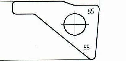 Angle Gauge Template for Stable Osteosynthesis, Article 322.036