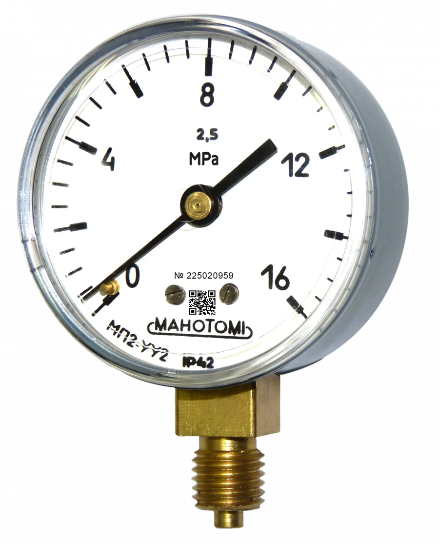 Pressure Gauges Manotome MP2-U for Non-Aggressive Fluids