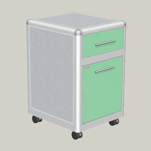 Mobile One-Door Cabinet with Drawer Model LTM-2