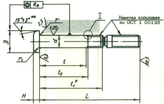 Flat-Rounded Head Bolt-Rivet Rods OСТ 1 30051-89