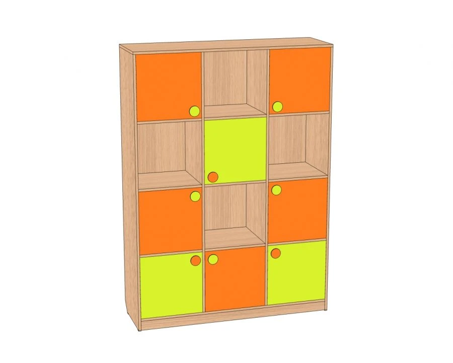 Children's Toy Storage Wall "Rubik's Cube" SI-KR12-F2