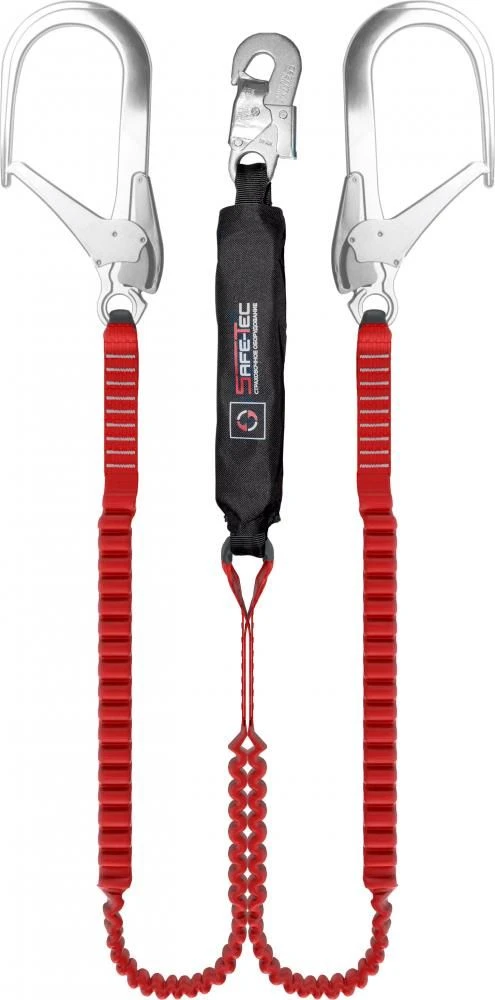 Elastic Safety Lanyard with Shock Absorber ABE212