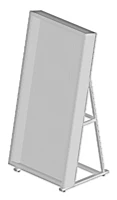 Exhibition Stand for Displaying Flat Museum Exhibits - Model 1306x837x2492 MM