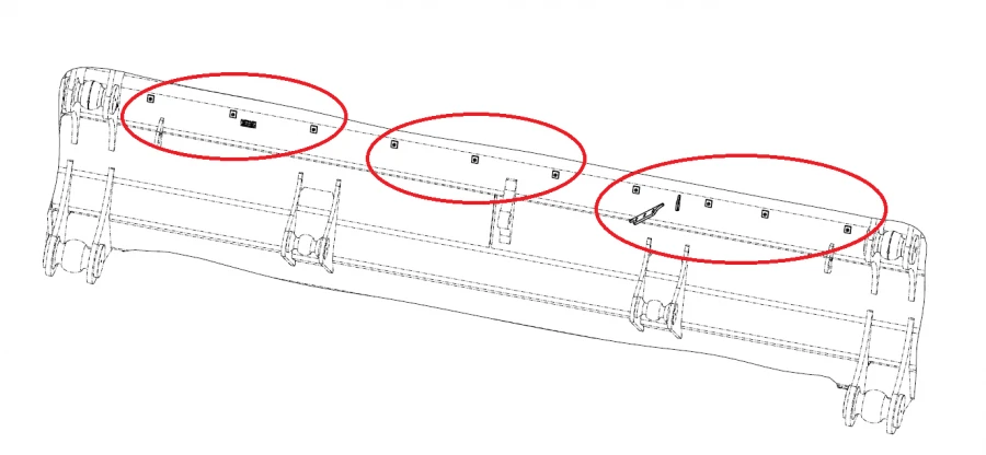 Bulldozer Blade Modification Component Model 13485786