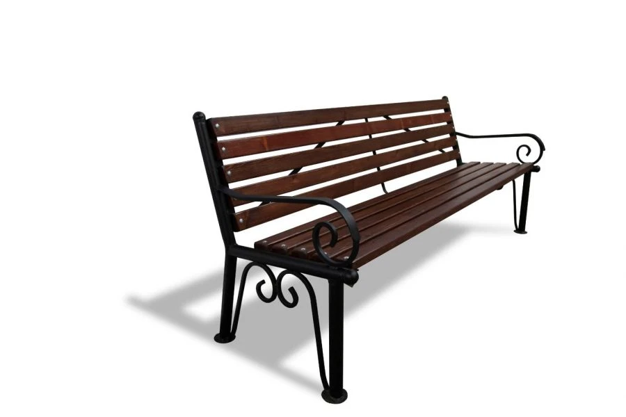 Park Bench 'Dawn' Model 77118 - Durable Steel Construction