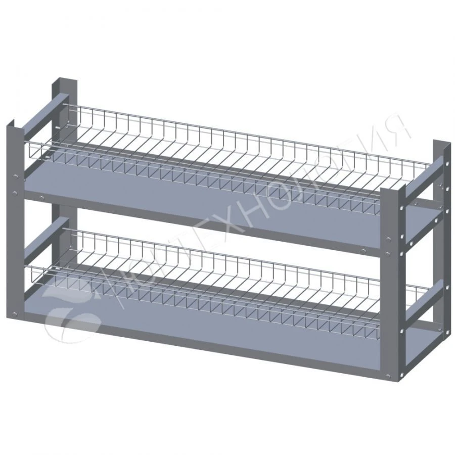 Stainless Steel Lid Storage Shelf, Model PKK