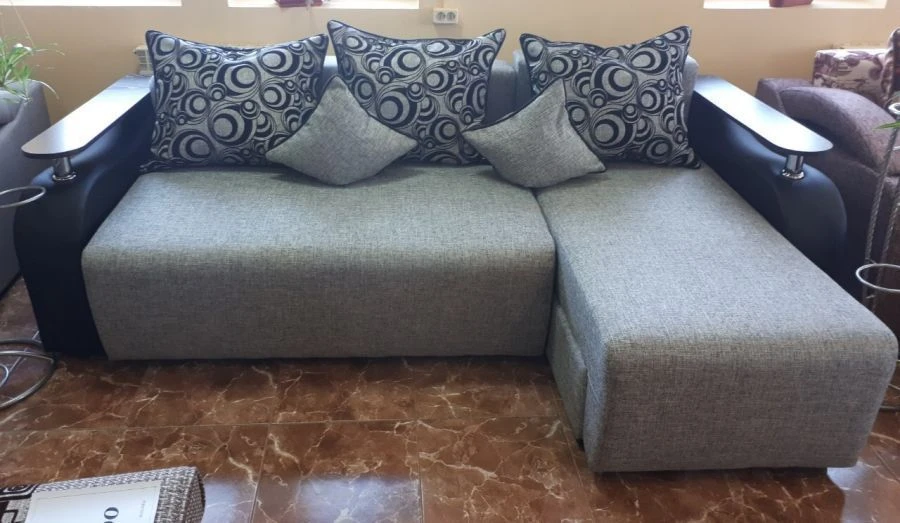 Space-Saving Three-Seater Corner Sofa Bed