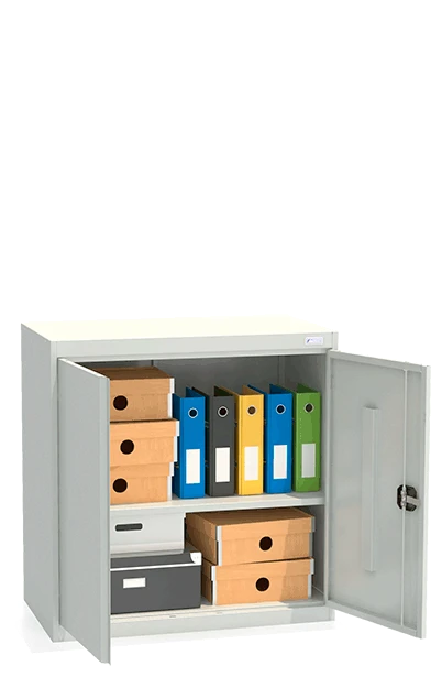 Metal Archive Cabinet SHKA/2-900 (50) - Adjustable Shelf, Double Doors