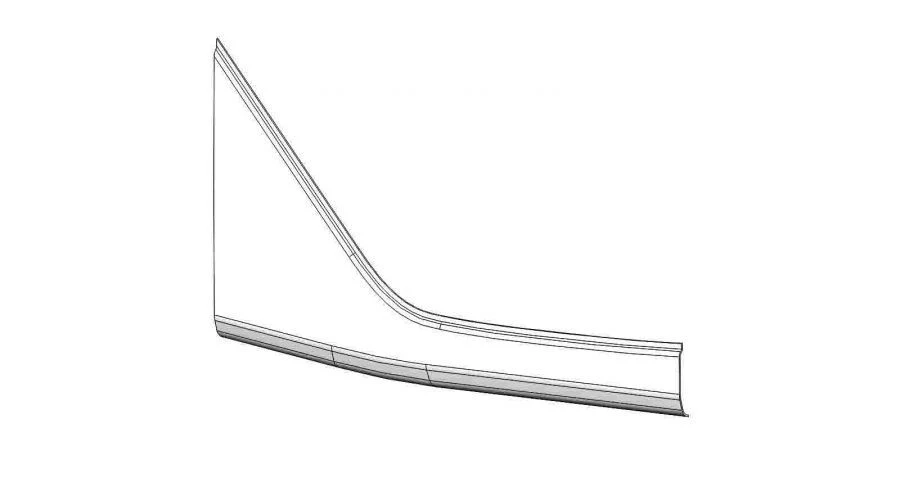 Rear Left Panel for Vehicles, Model 5299230-5402527-50