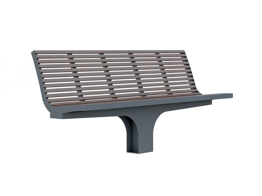Metal Frame Bench for Offices and Public Spaces, Model 10161