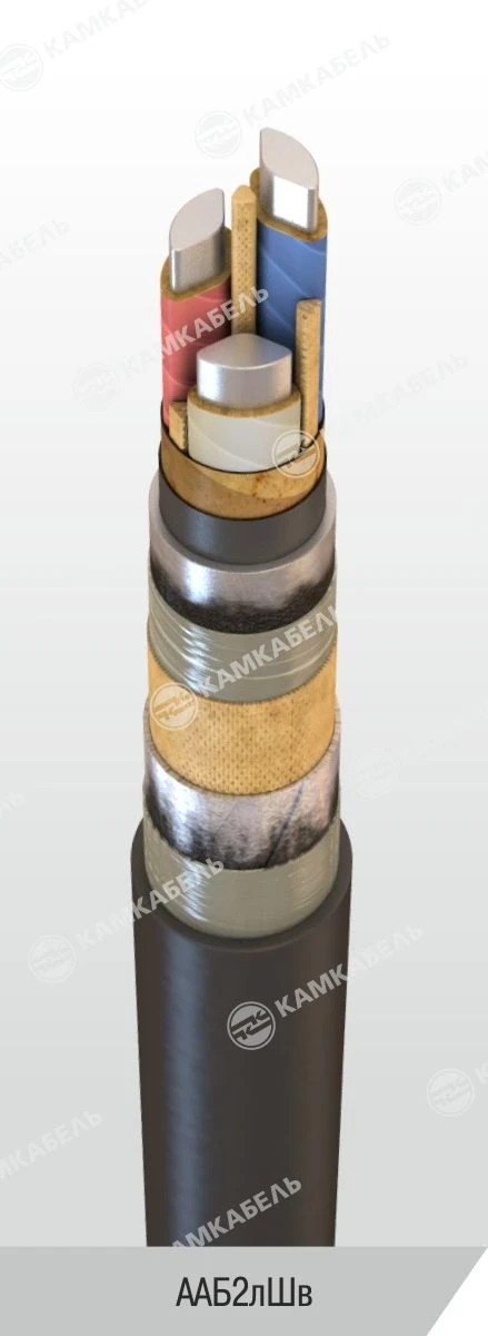 Power Cable with Aluminum Conductors and Paper Insulation, 6-10 kV