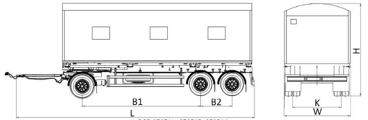 MDO432 Trailer House with 12 Ton Load Capacity, Model 878566