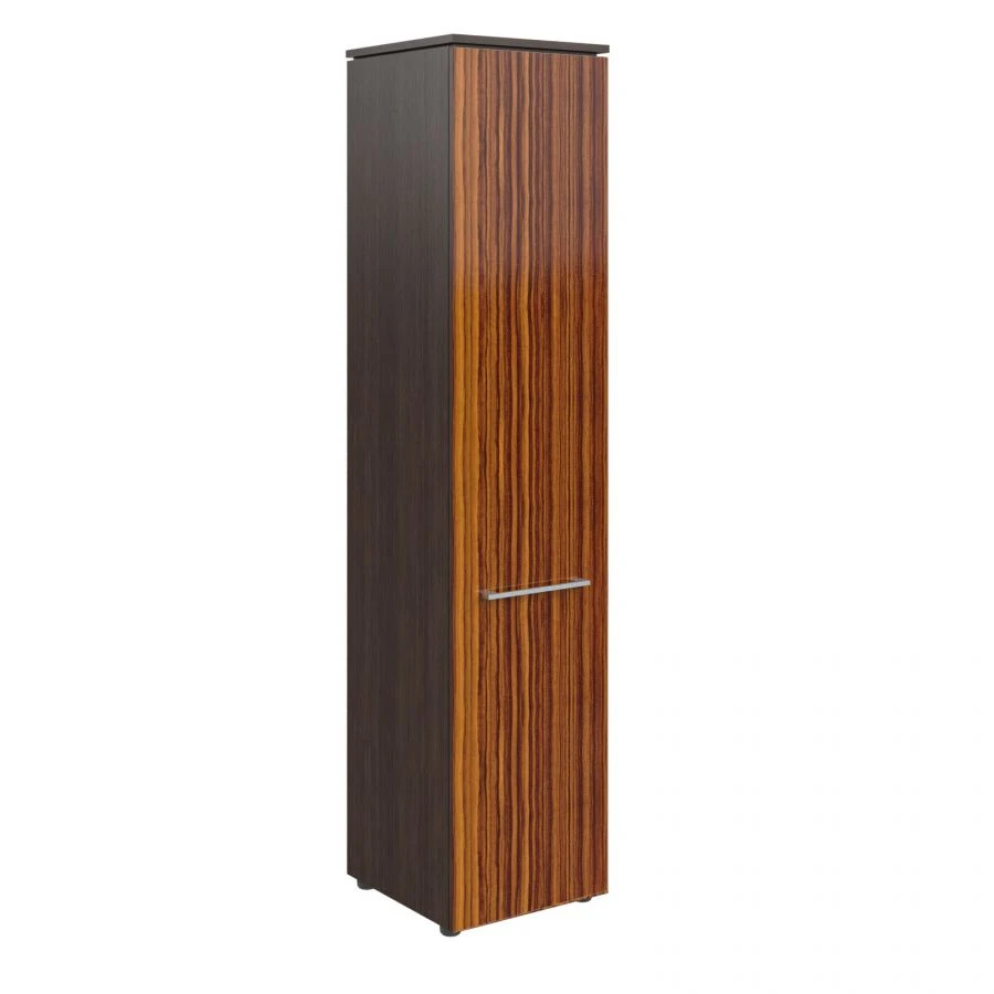 Narrow Wardrobe with Swing Door and Removable Shelves, Model EL.106.12.00-18