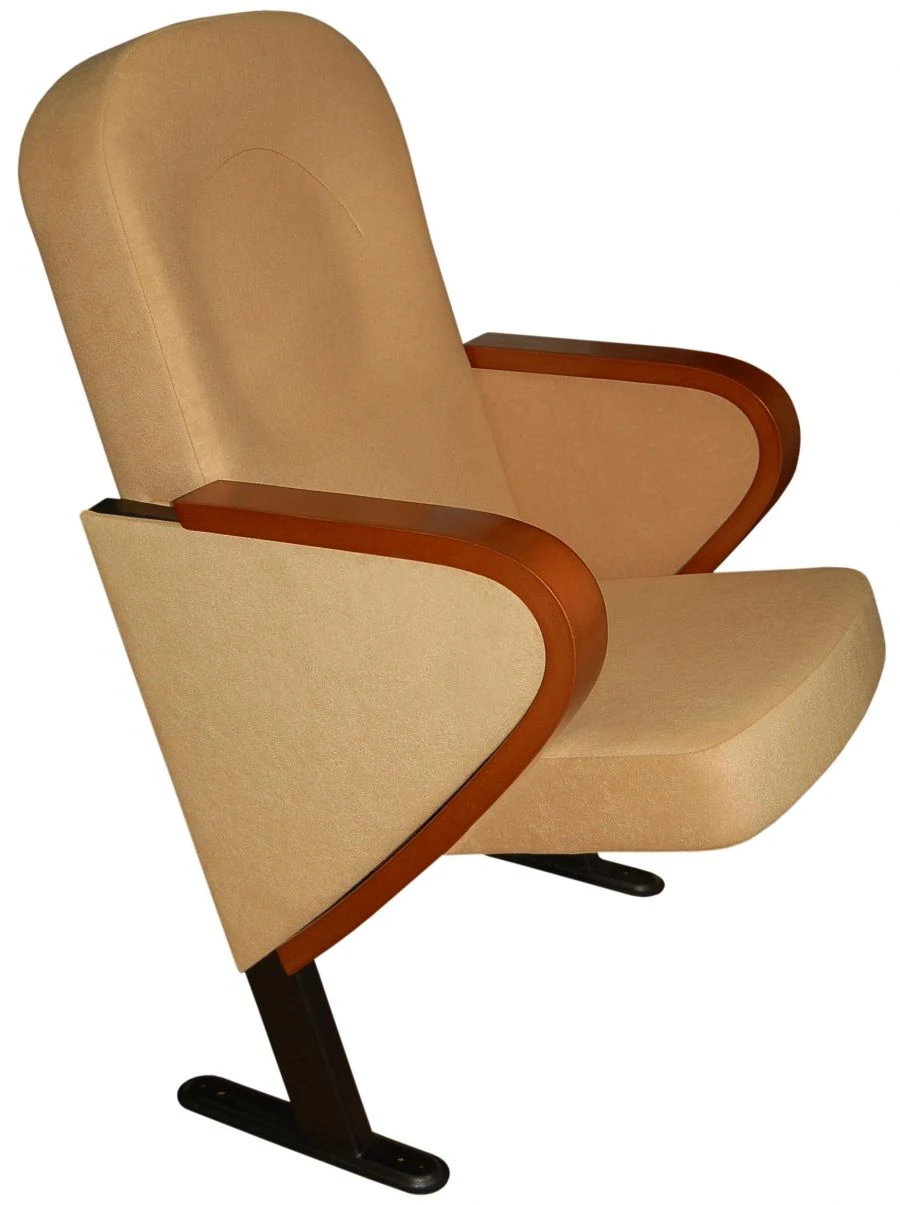 Comfortable Theater Chair with Metal Frame and Upholstered Foam Seat Chalet Model