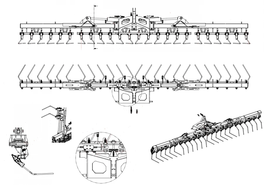 Soil Loosening Assembly for DMC Seeders - Model 113367RU