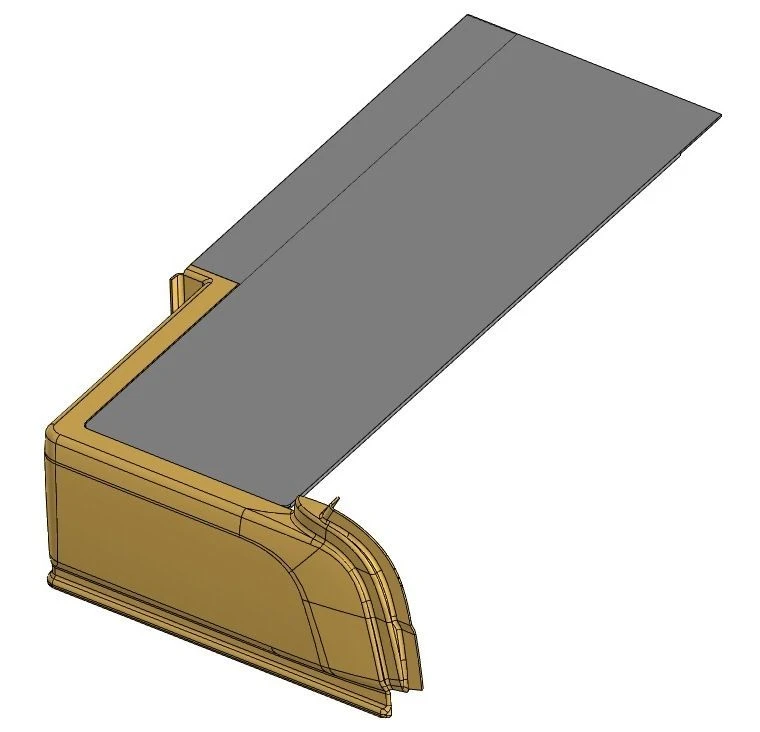 Rear Left Podium Cover Section "A" with Coated Panel 621320-5107097 SB