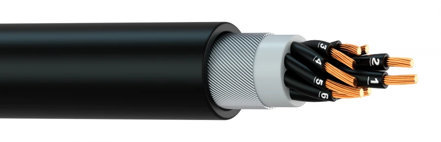 Non-corrosive Gas Emission Cable with Steel Wire Armor