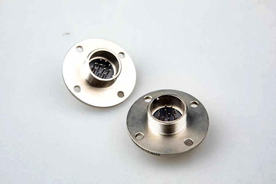 Cylindrical Hermetic Connector 2RMGS for Electric Circuits