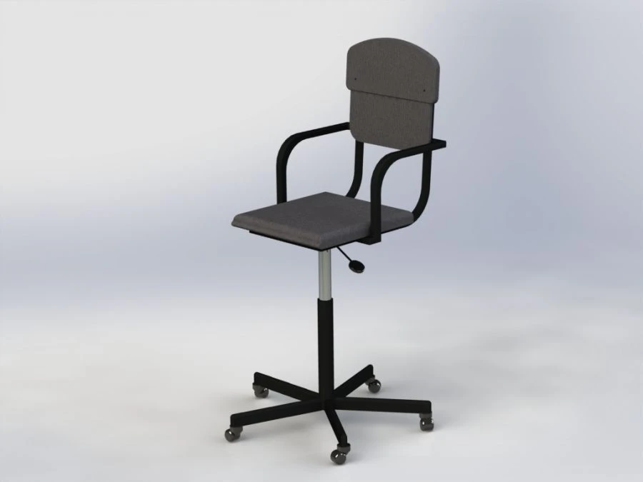 Custom Metal Armchair with Armrests