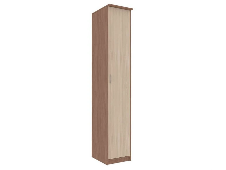 Single Door Wardrobe with Adjustable Legs and Shelves